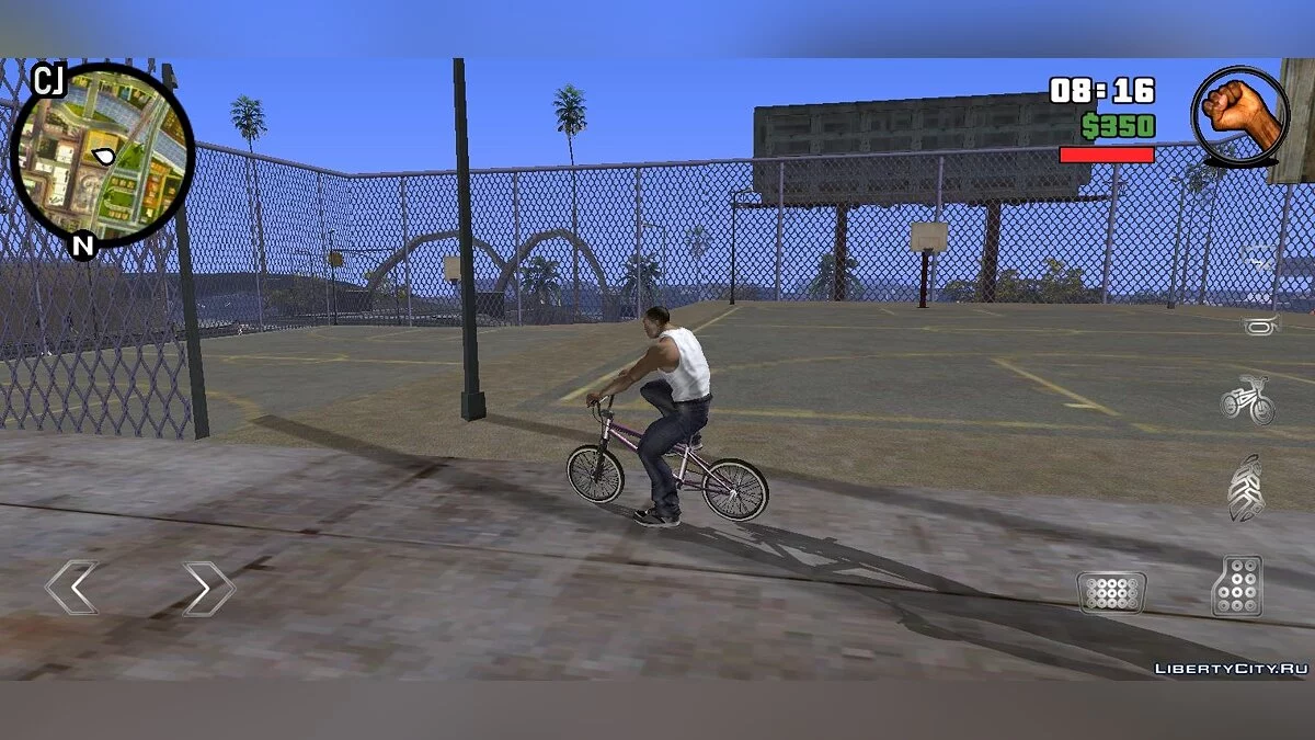 Забор на баскетбольной площадке / GTA San Andreas (iOS, Android)