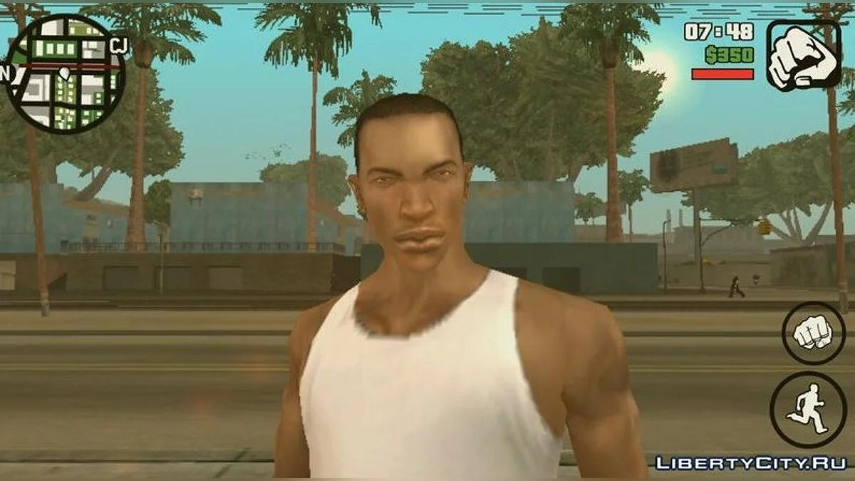 Реалистичное лицо Карла / GTA San Andreas (iOS, Android)