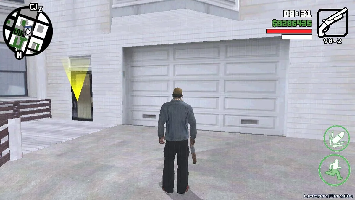 Светло-зеленые кнопки / GTA San Andreas (iOS, Android)
