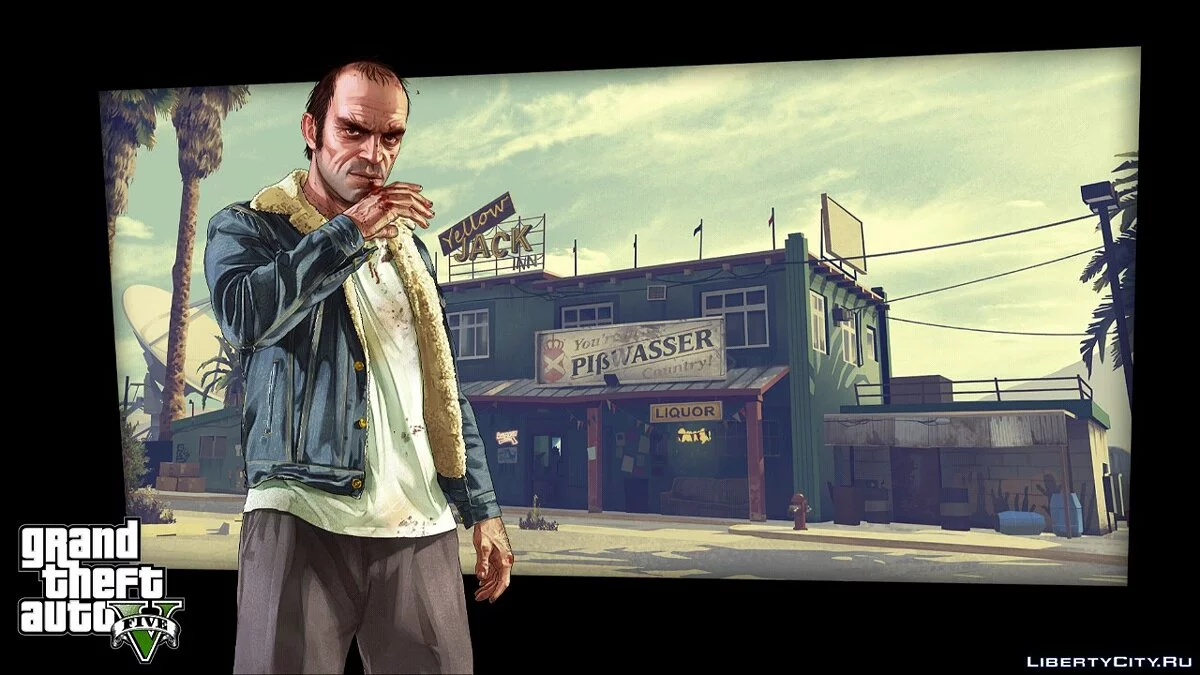 Меню и загрузочный экран в стиле GTA 5 / GTA San Andreas (iOS, Android)