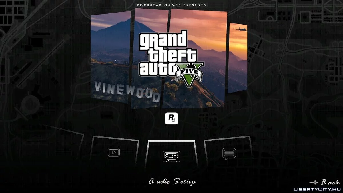 Меню и загрузочный экран в стиле GTA 5 / GTA San Andreas (iOS, Android)