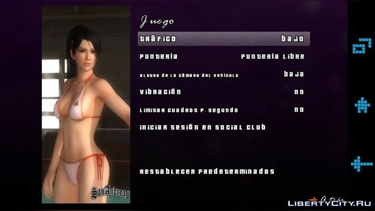 Меню и загрузочный экран в стиле Момиджи HD / GTA San Andreas (iOS, Android)