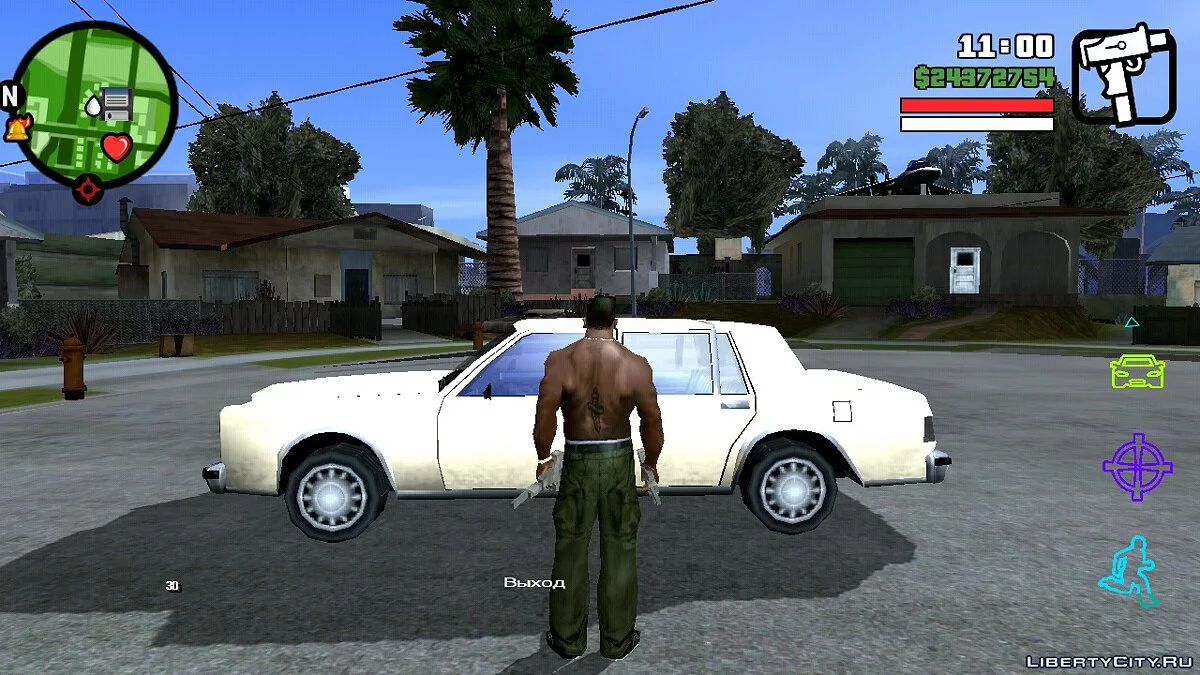 Цветные кнопки  / GTA San Andreas (iOS, Android)