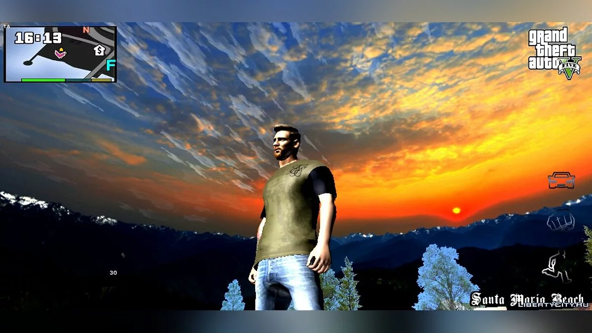 Реалистичные 4K облака (HD Skybox) / GTA San Andreas (iOS, Android)