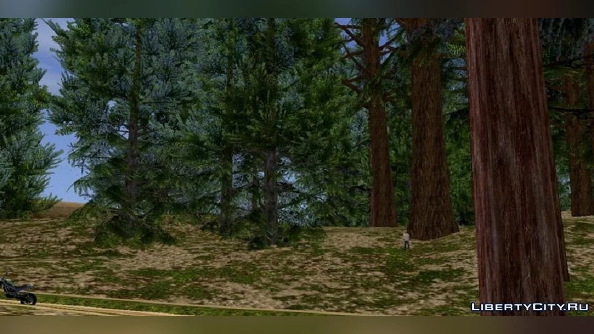 Реалистичный лес в стиле GTA 5 / GTA San Andreas (iOS, Android)