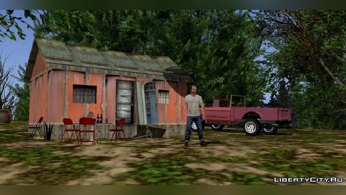 Реалистичный лес в стиле GTA 5 / GTA San Andreas (iOS, Android)