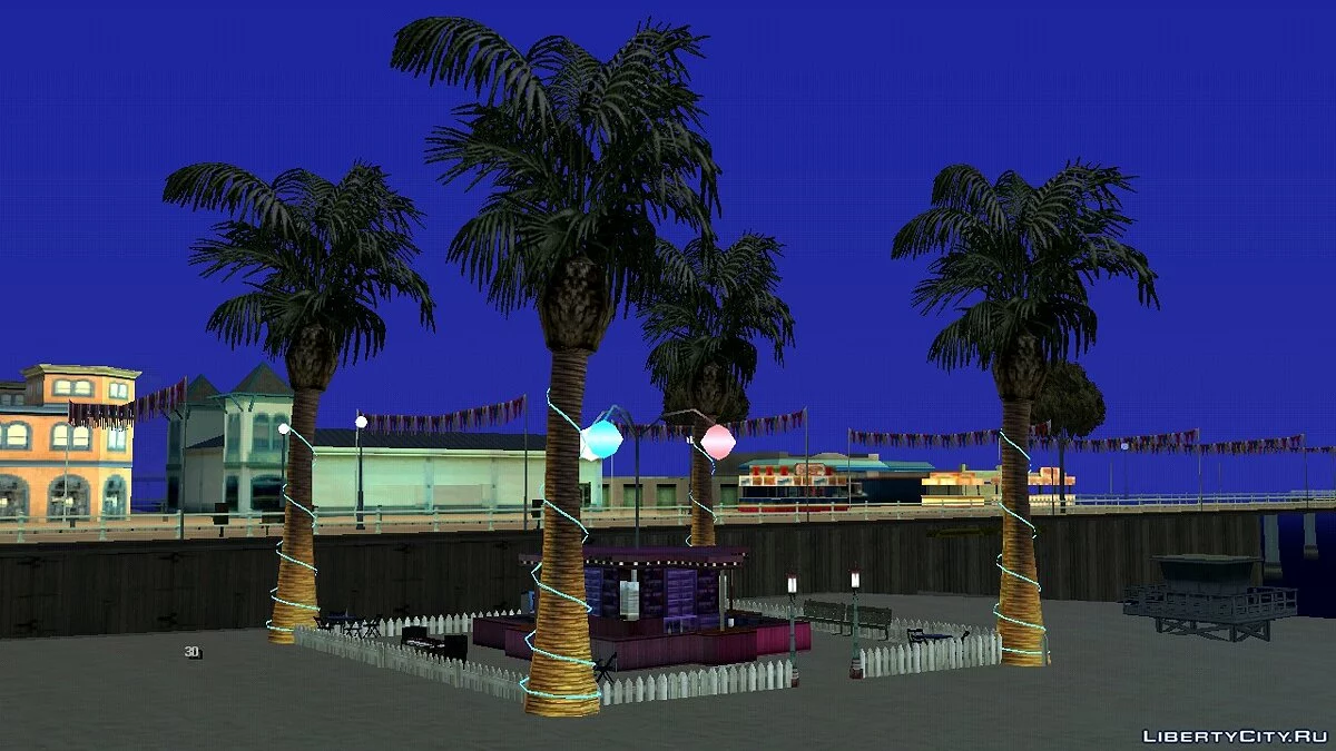 Ночное кафе на пляже / GTA San Andreas (iOS, Android)