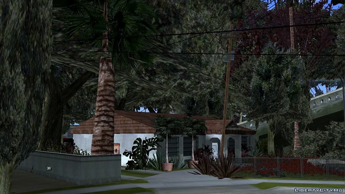 Повышенная растительность на Grove Street / GTA San Andreas (iOS, Android)