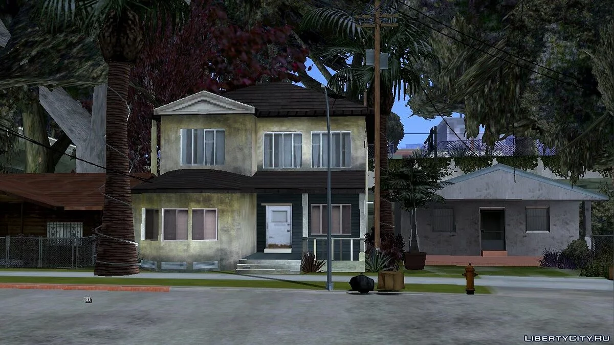 Повышенная растительность на Grove Street / GTA San Andreas (iOS, Android)