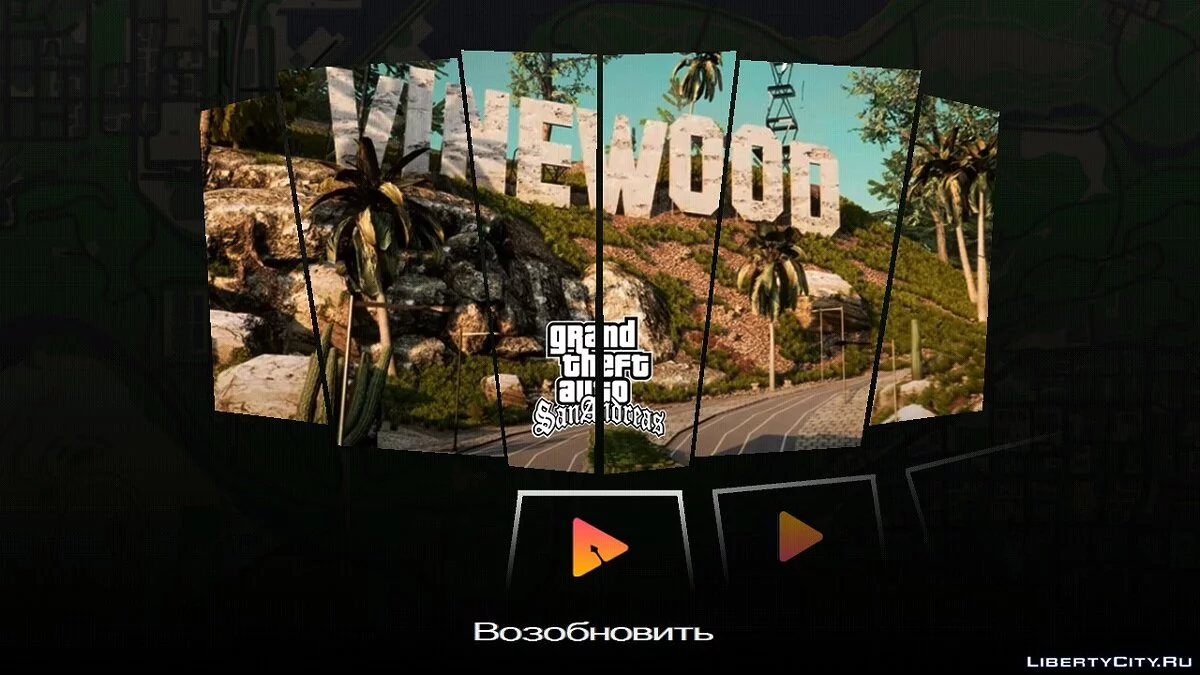 Новое меню и кнопки / GTA San Andreas (iOS, Android)
