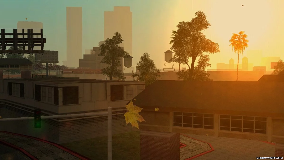 Эффект листопада / GTA San Andreas (iOS, Android)