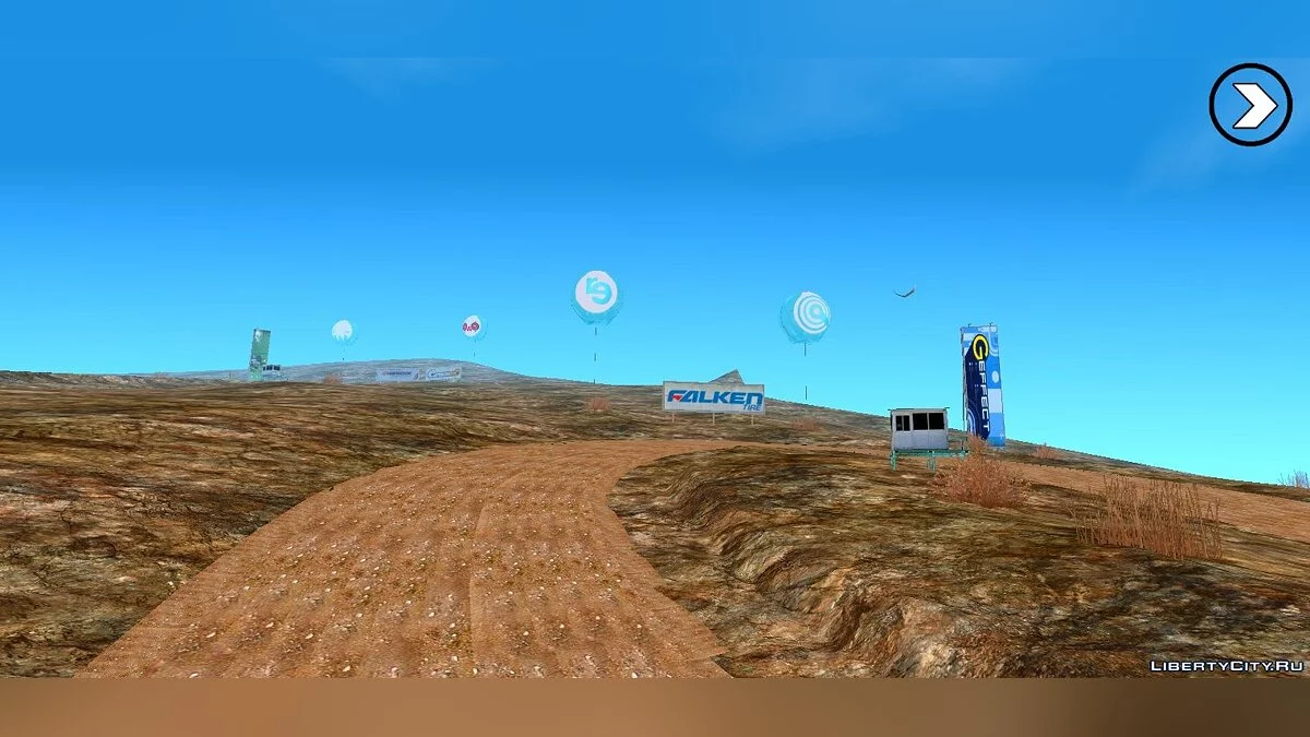 Mod Willow Springs Thief Rally Track  / GTA San Andreas (iOS, Android)