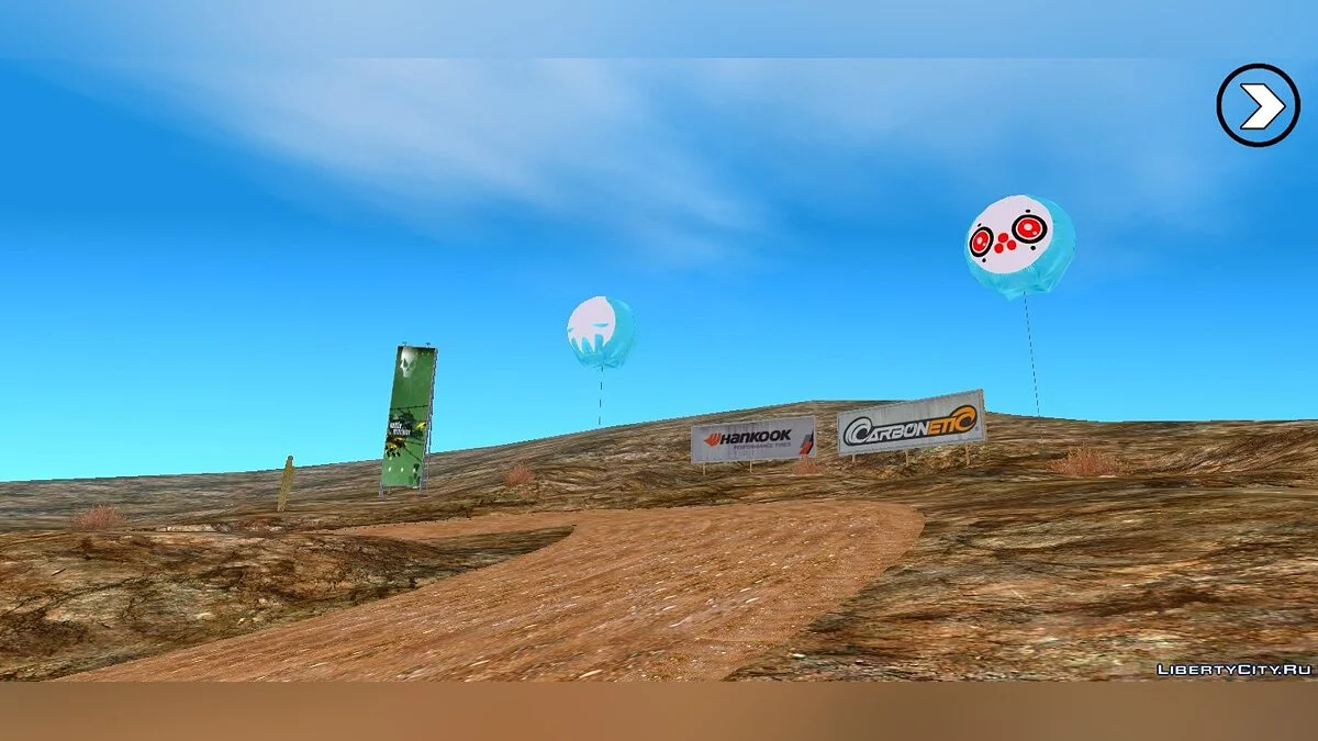 Mod Willow Springs Thief Rally Track  / GTA San Andreas (iOS, Android)