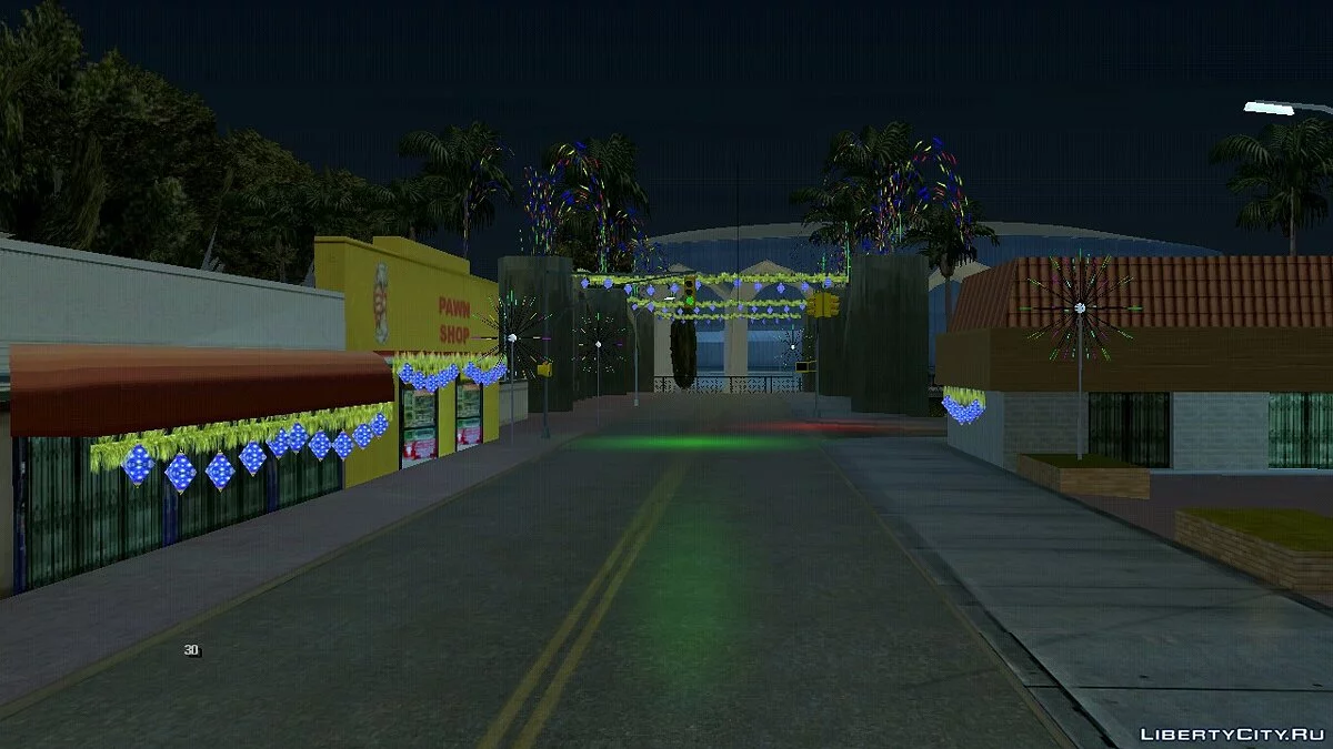 Новогодняя атмосфера на Grove Street / GTA San Andreas (iOS, Android)