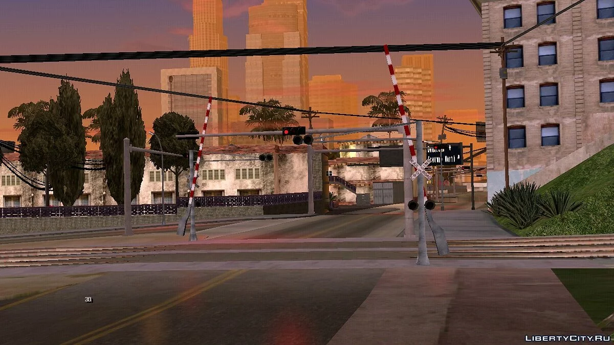 Шлагбаум в Лос-Сантосе / GTA San Andreas (iOS, Android)