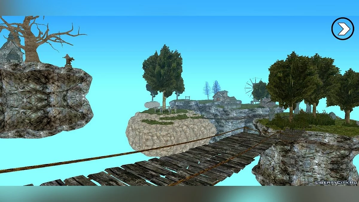 Skyrim Flying Island  / GTA San Andreas (iOS, Android)