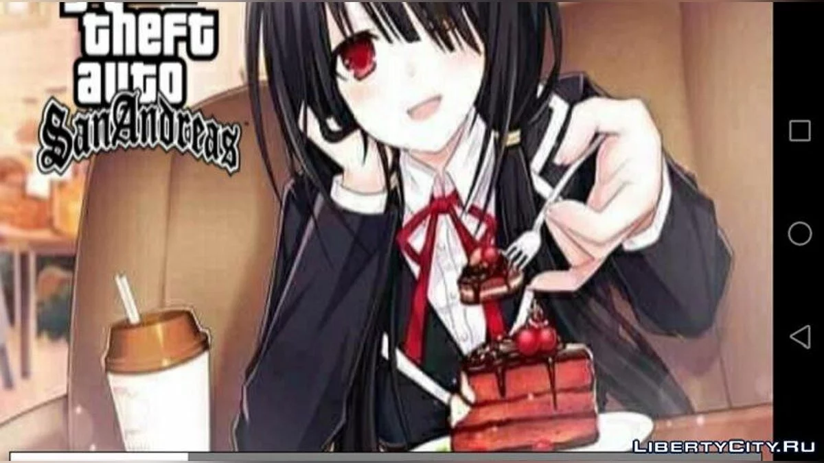 Загрузочный экран Kurumi Tokisaki v1 / GTA San Andreas (iOS, Android)