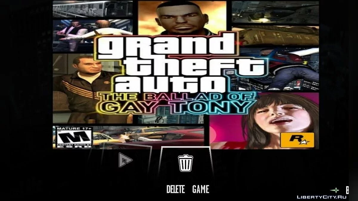 Меню и загрузочный экран в стиле GTA TBOGT / GTA San Andreas (iOS, Android)