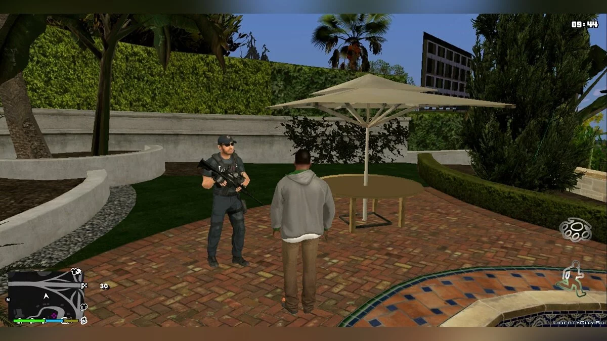 Дом Майкла из GTA 5 + 50 охранников / GTA San Andreas (iOS, Android)