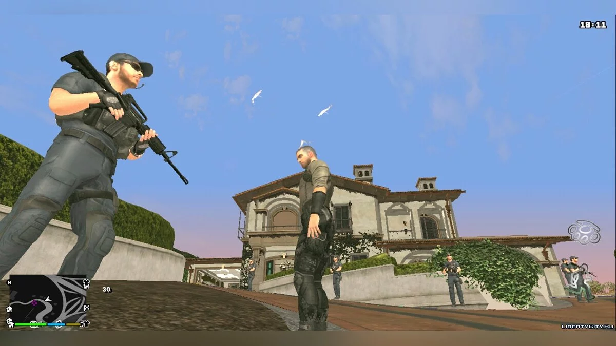 Дом Майкла из GTA 5 + 50 охранников / GTA San Andreas (iOS, Android)