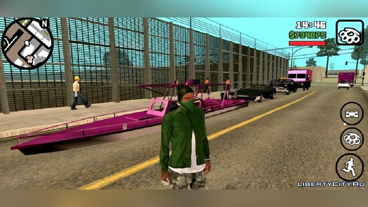 Скачать Новый транспорт на дороге для GTA San Andreas (iOS, Android)