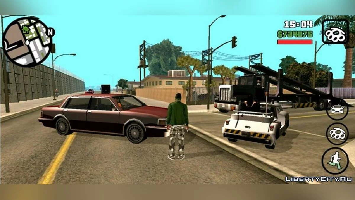 Новый транспорт на дороге / GTA San Andreas (iOS, Android)