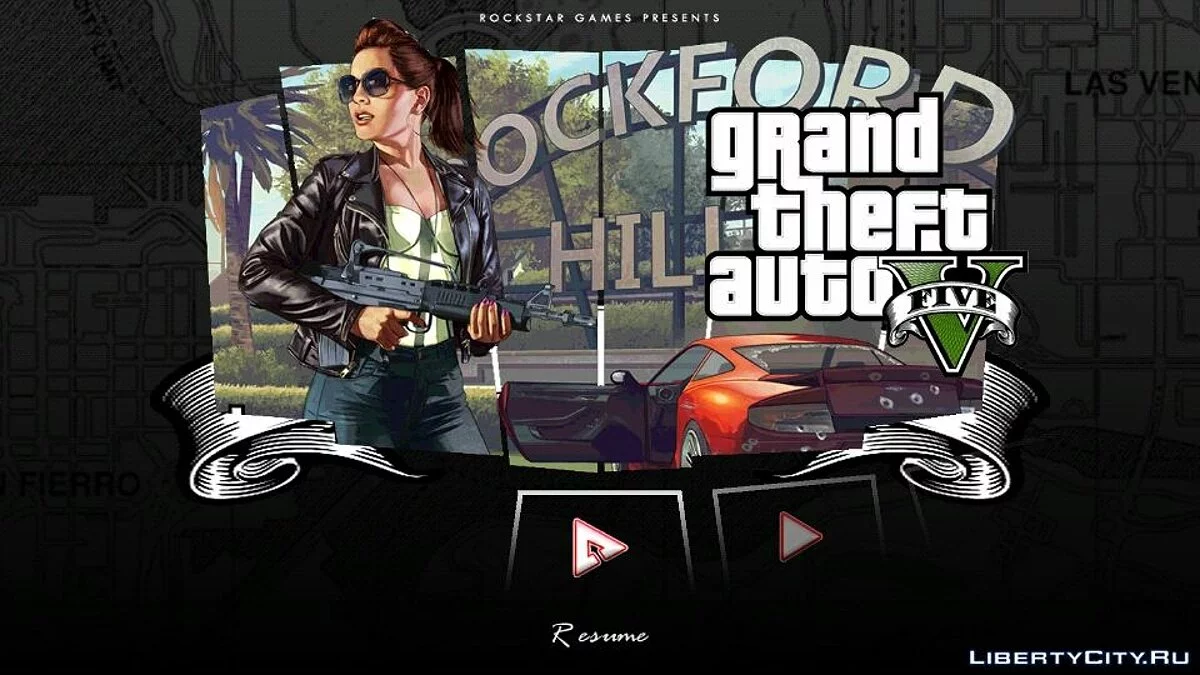 Меню в стиле GTA 4 и GTA 5 / GTA San Andreas (iOS, Android)