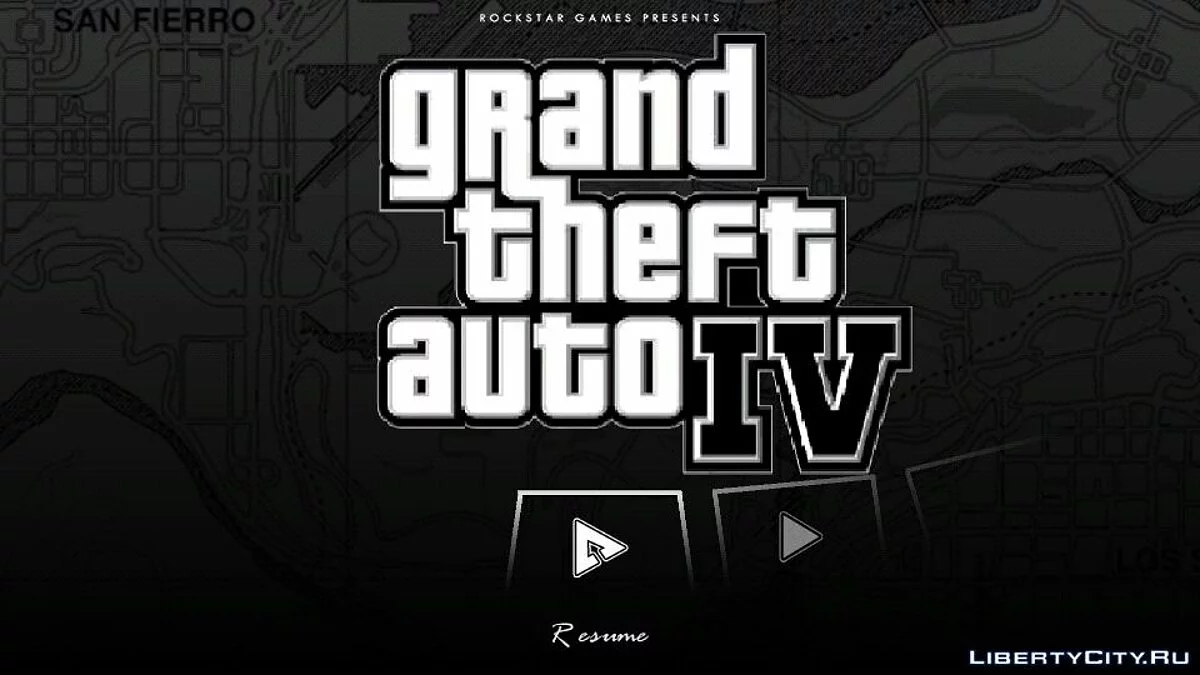 Меню в стиле GTA 4 и GTA 5 / GTA San Andreas (iOS, Android)