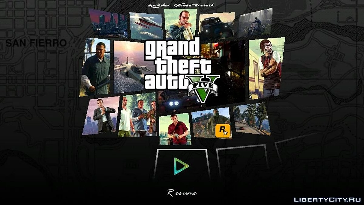 Меню в стиле GTA 4 и GTA 5 / GTA San Andreas (iOS, Android)
