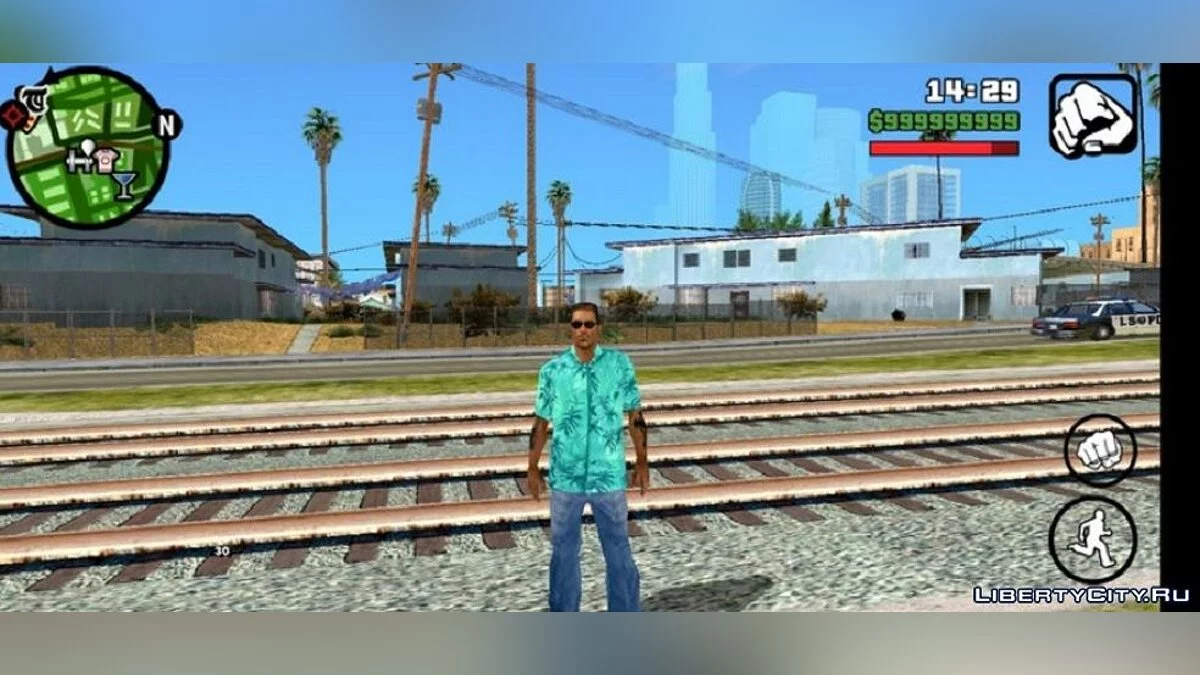 Новое лицо и одежда для Сиджея v2 / GTA San Andreas (iOS, Android)