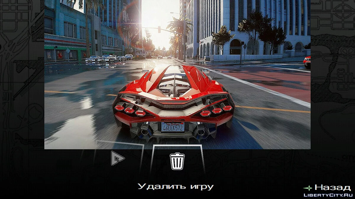 Меню и загрузочный экран в стиле GTA 6 / GTA San Andreas (iOS, Android)