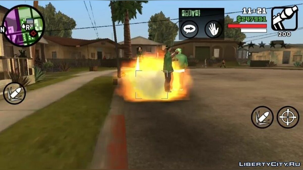 Скачать Бессмертие для банды Grove Street для GTA San Andreas (iOS, Android)