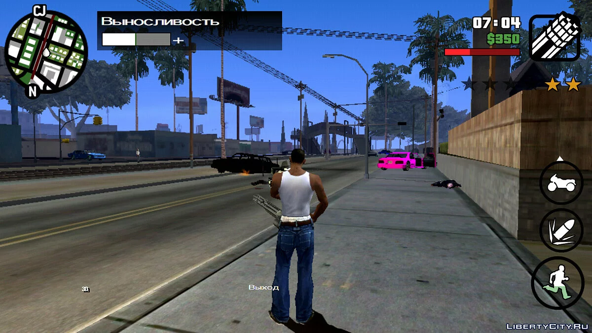 Быстрая прокачка персонажа в начале игры / GTA San Andreas (iOS, Android)