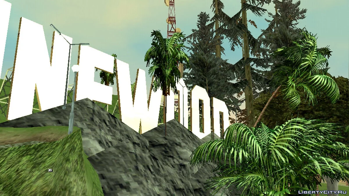Новая растительность возле Vinewood / GTA San Andreas (iOS, Android)