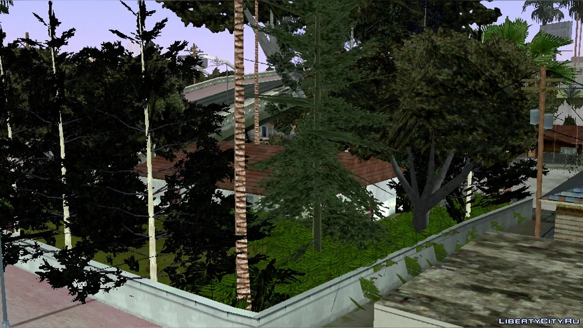 Повышенная растительность на Grove Street / GTA San Andreas (iOS, Android)