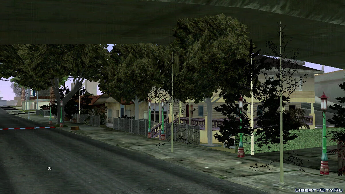 Повышенная растительность на Grove Street / GTA San Andreas (iOS, Android)