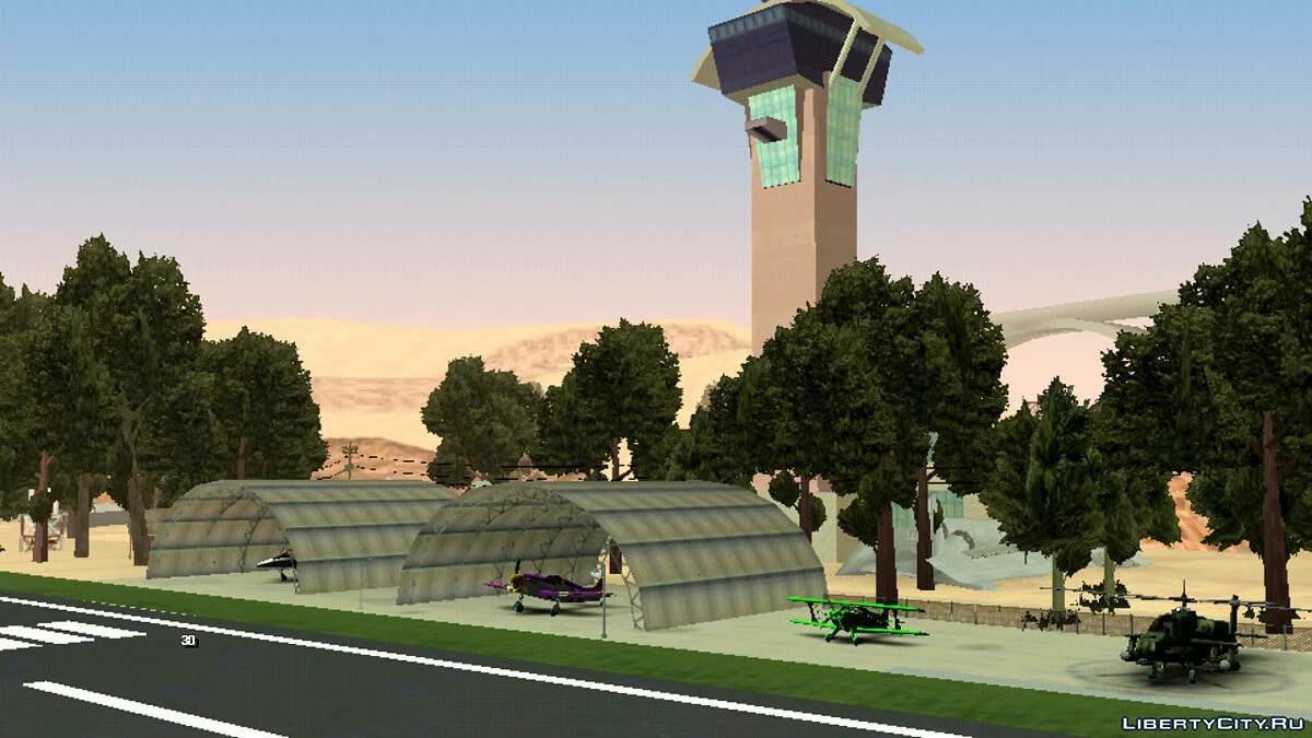 Улучшенный заброшенный аэропорт и окрестности  / GTA San Andreas (iOS, Android)