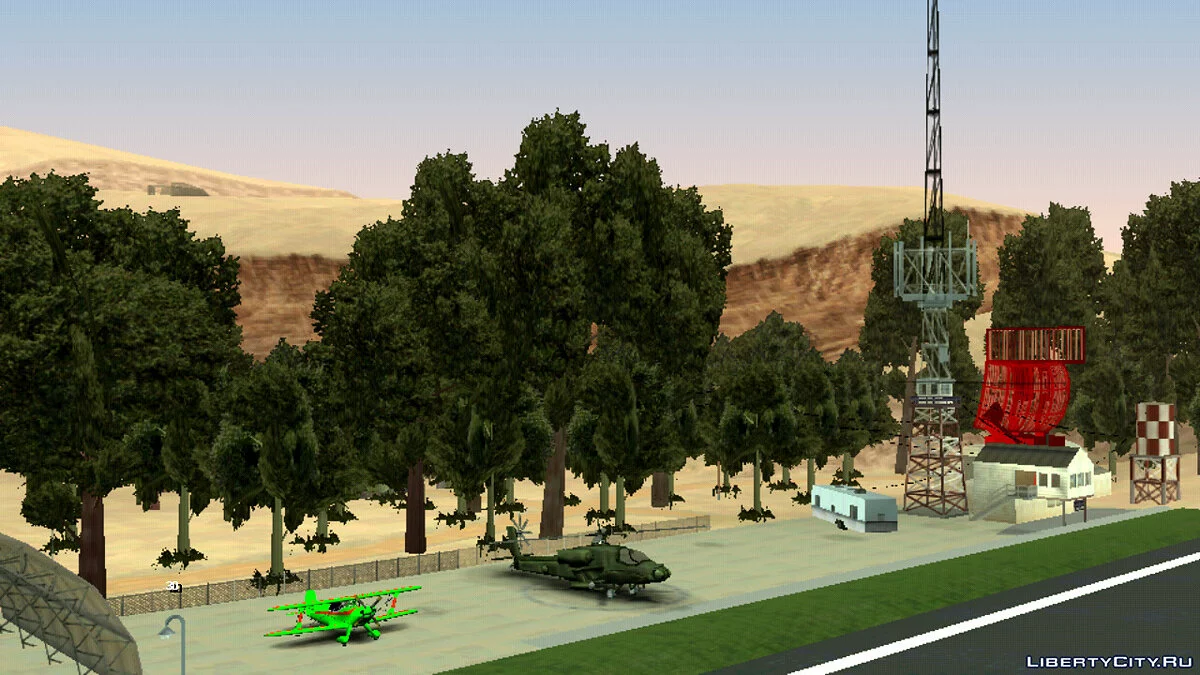 Улучшенный заброшенный аэропорт и окрестности  / GTA San Andreas (iOS, Android)