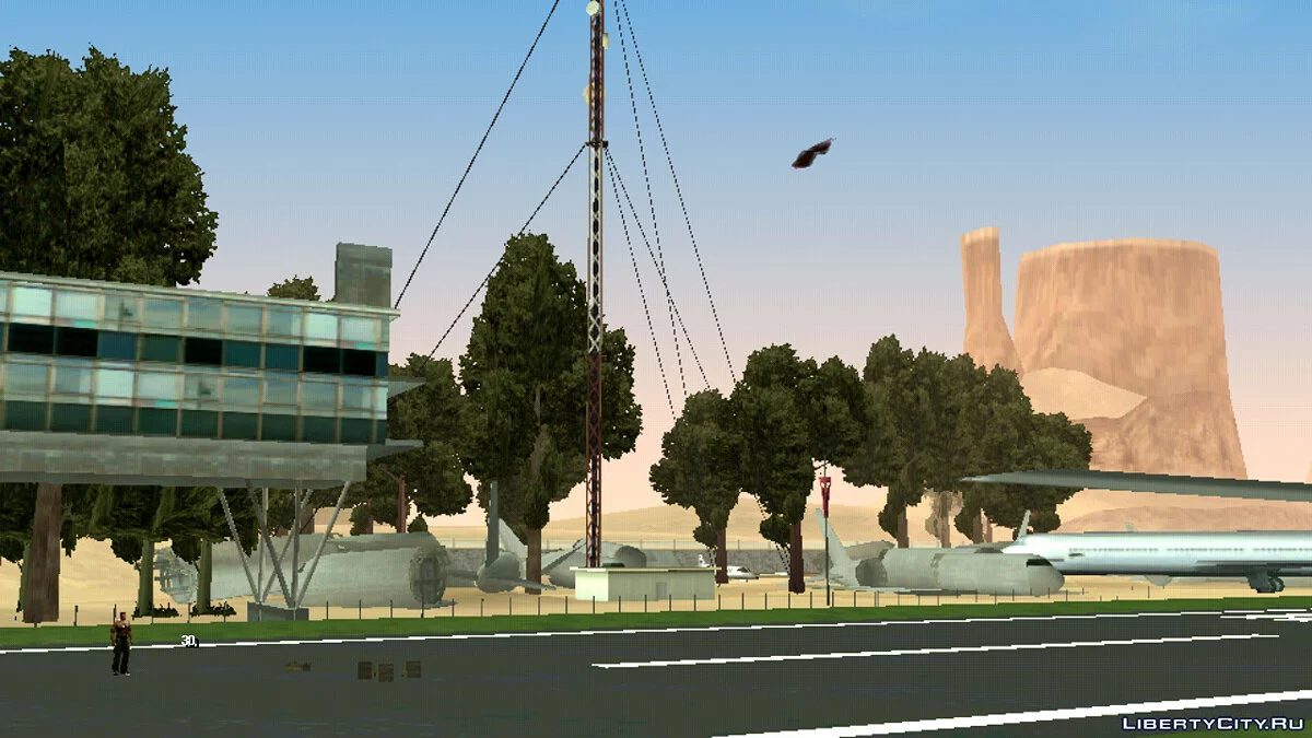 Улучшенный заброшенный аэропорт и окрестности  / GTA San Andreas (iOS, Android)