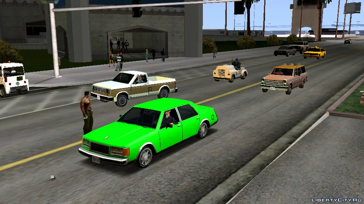 Увеличение трафика (людей и транспорта)  / GTA San Andreas (iOS, Android)