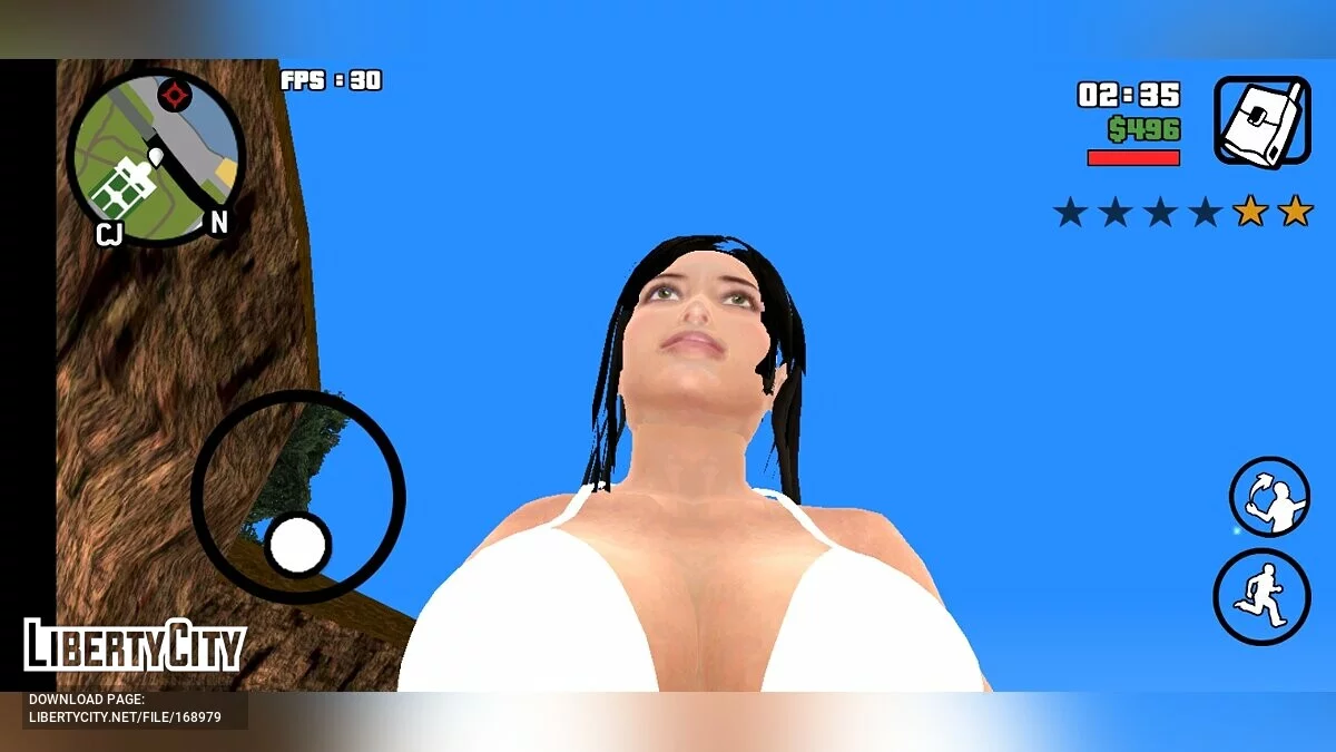 Физика груди при беге / GTA San Andreas (iOS, Android)