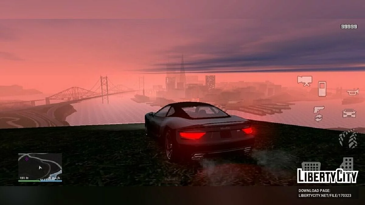Минималистические клавиши / GTA San Andreas (iOS, Android)