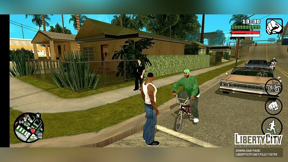 Гангстеры GSF на велосипедах / GTA San Andreas (iOS, Android)