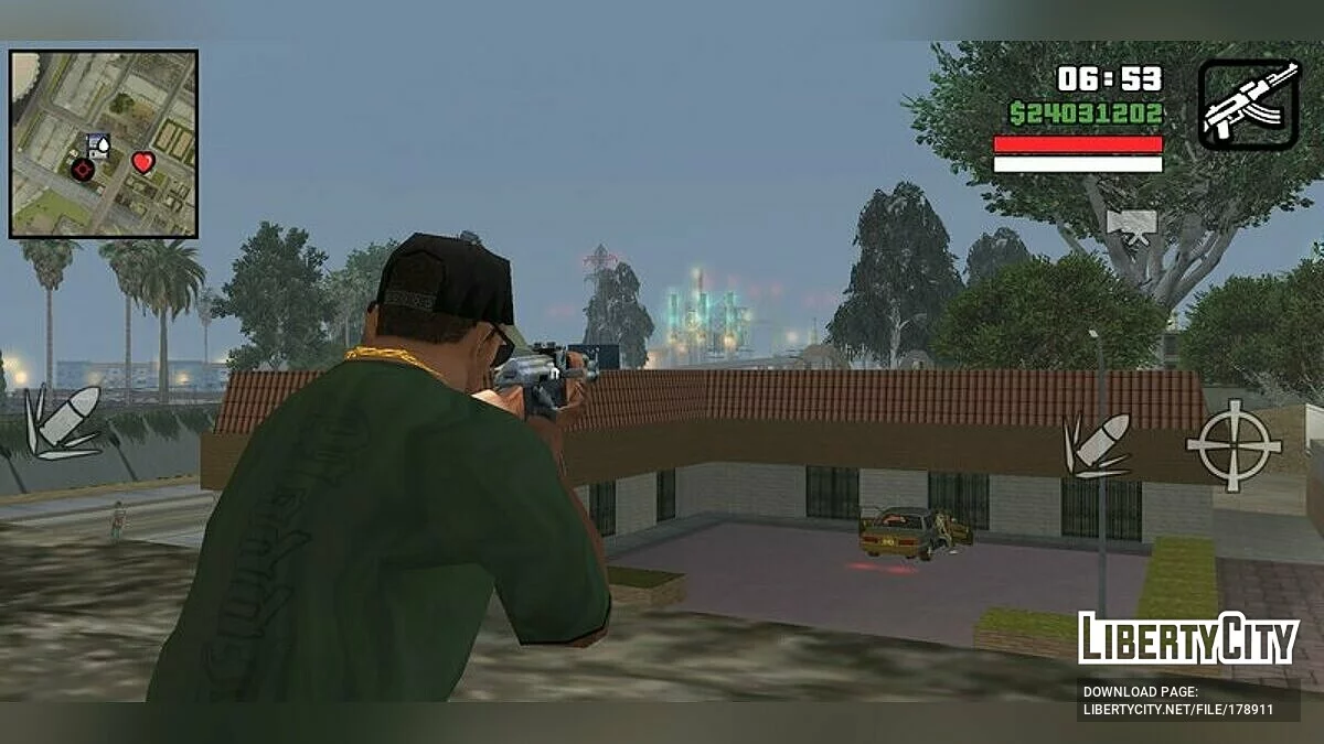 Прозрачные кнопки / GTA San Andreas (iOS, Android)