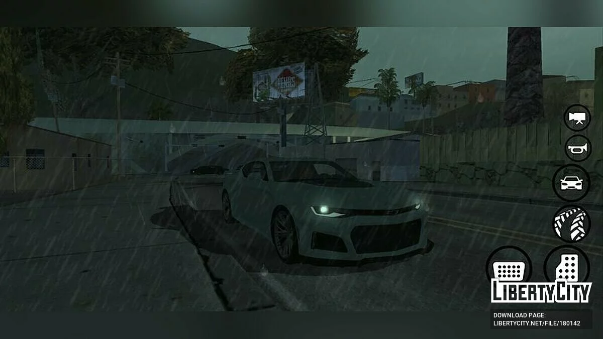 Реалистичный эффект дождя / GTA San Andreas (iOS, Android)
