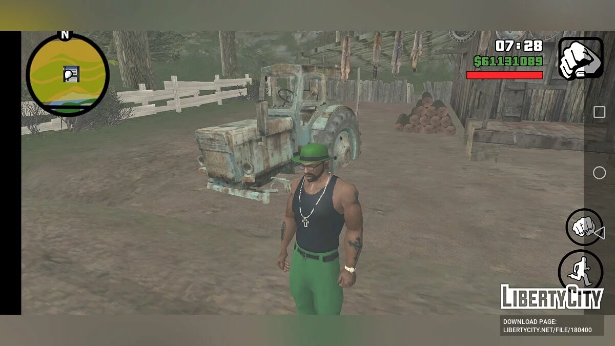 Разобранный трактор из S.T.A.L.K.E.R / GTA San Andreas (iOS, Android)
