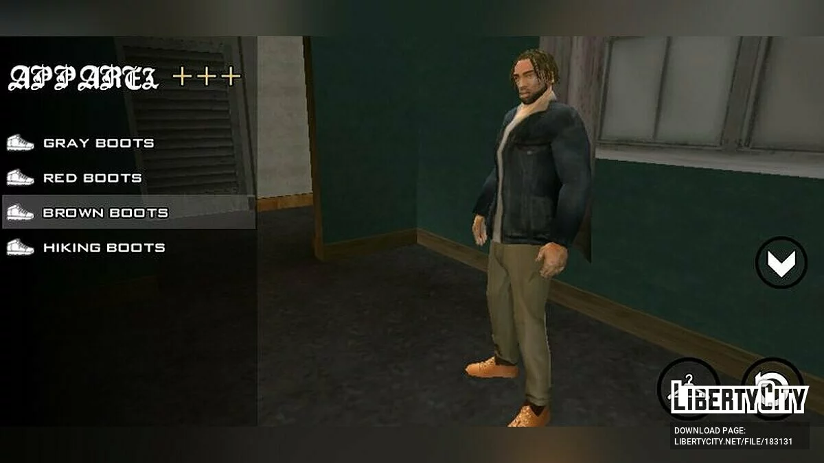 Белый CJ + новая одежда, прически и татуировки / GTA San Andreas (iOS, Android)
