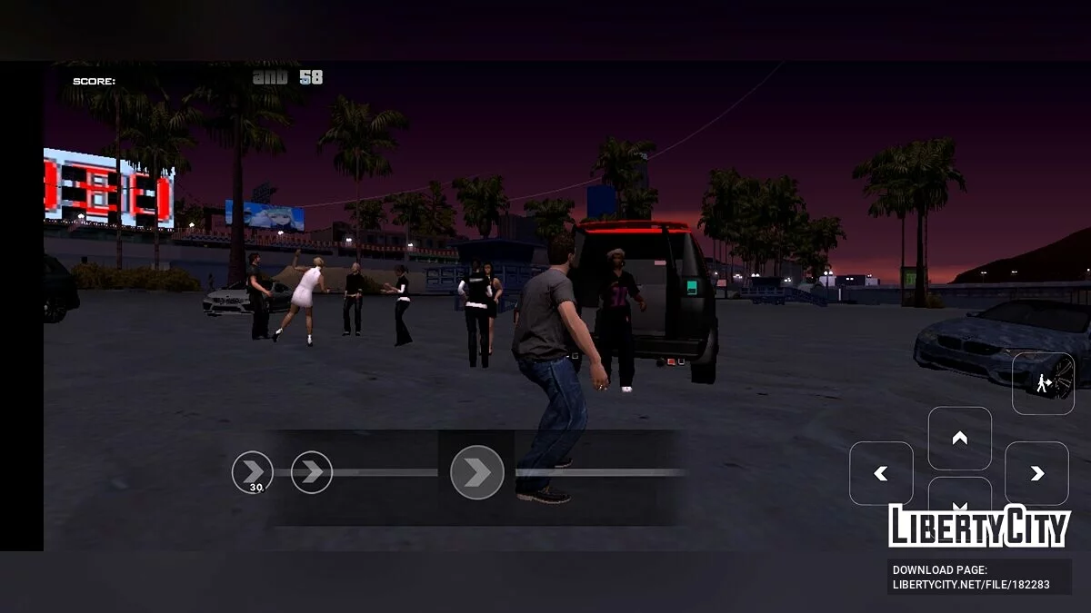 Прозрачные кнопки управления / GTA San Andreas (iOS, Android)