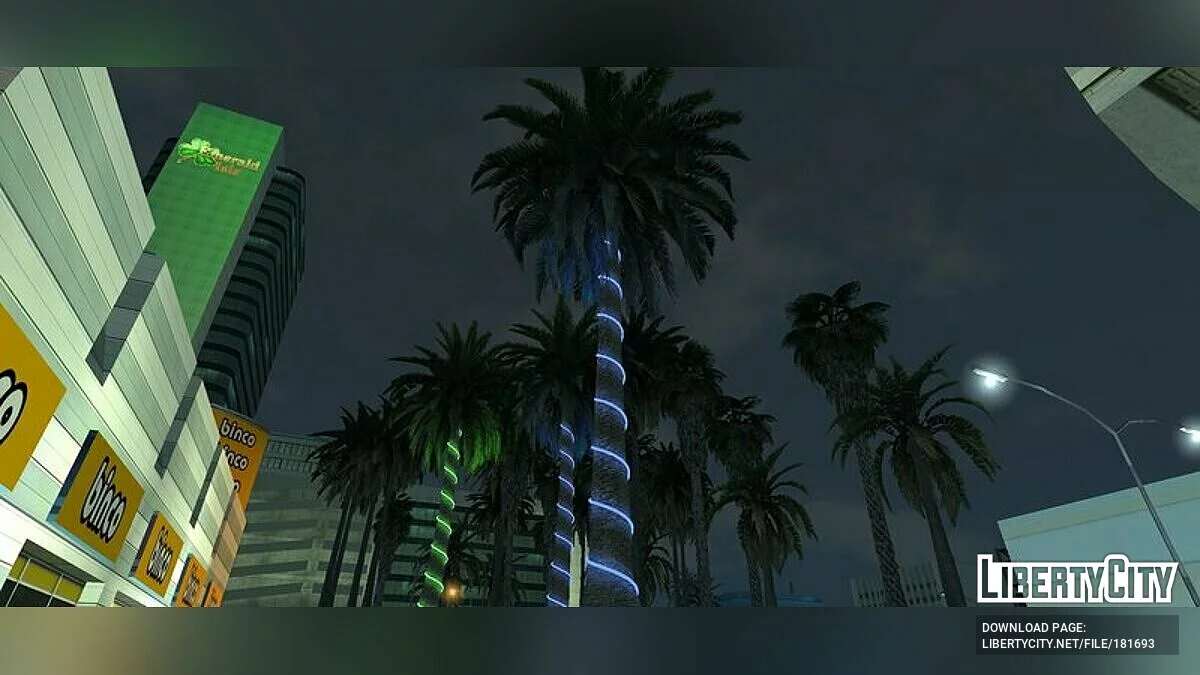Пальмы из GTA 5 (неон) / GTA San Andreas (iOS, Android)