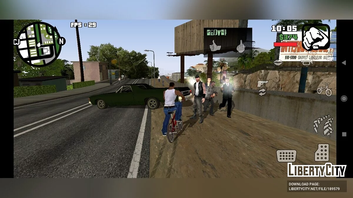 Обновлённый popcycle.dat / GTA San Andreas (iOS, Android)